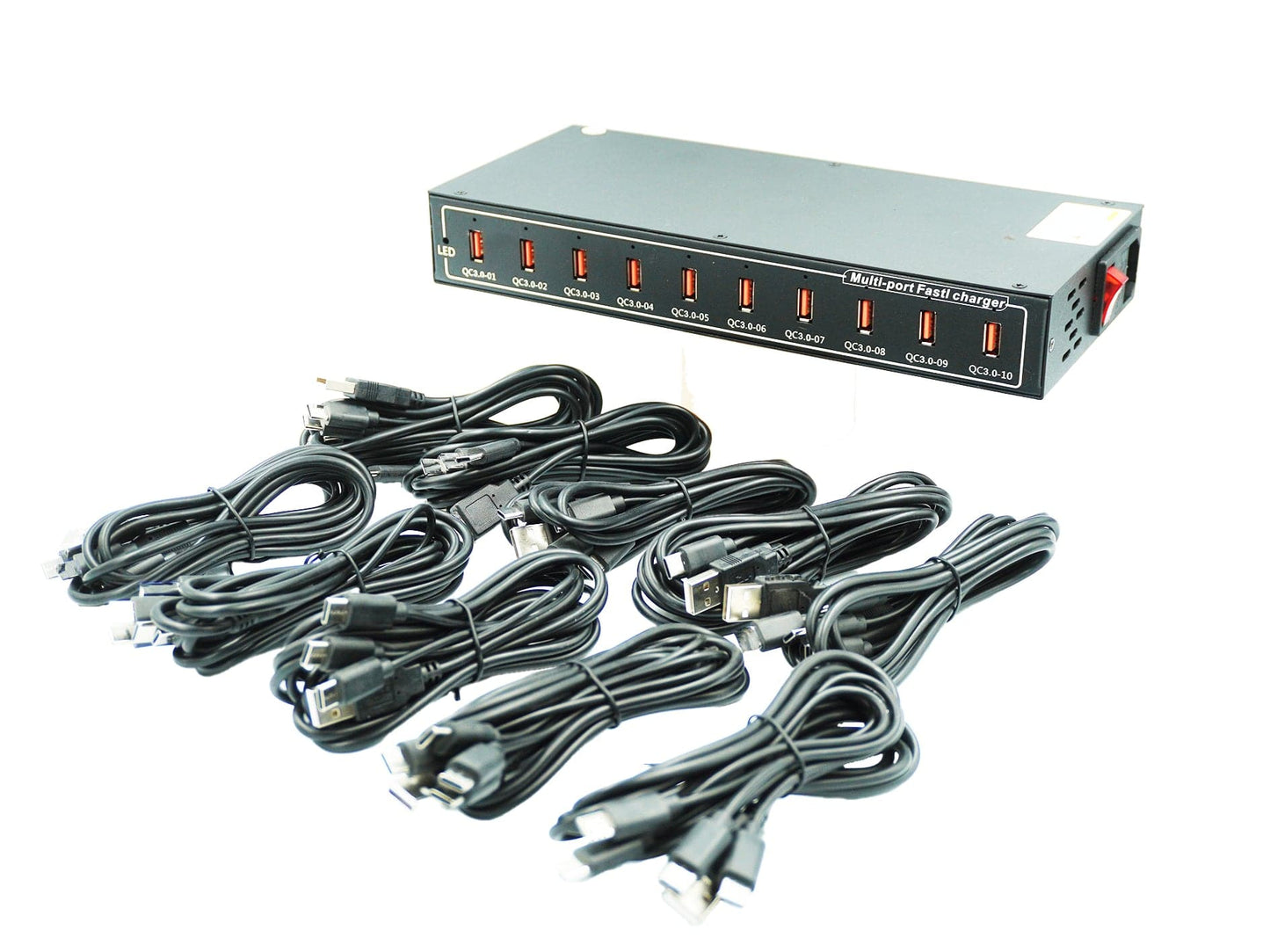 USB Charging Set for 40 Headphones thesilentdiscocompany