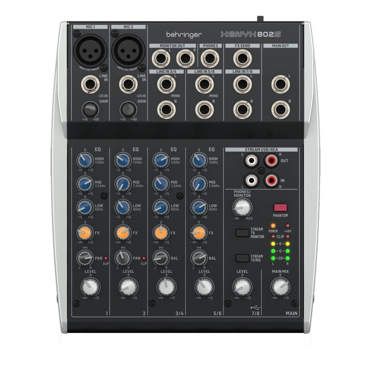 Behringer XENYX 802 8 Input Mixer thesilentdiscocompany