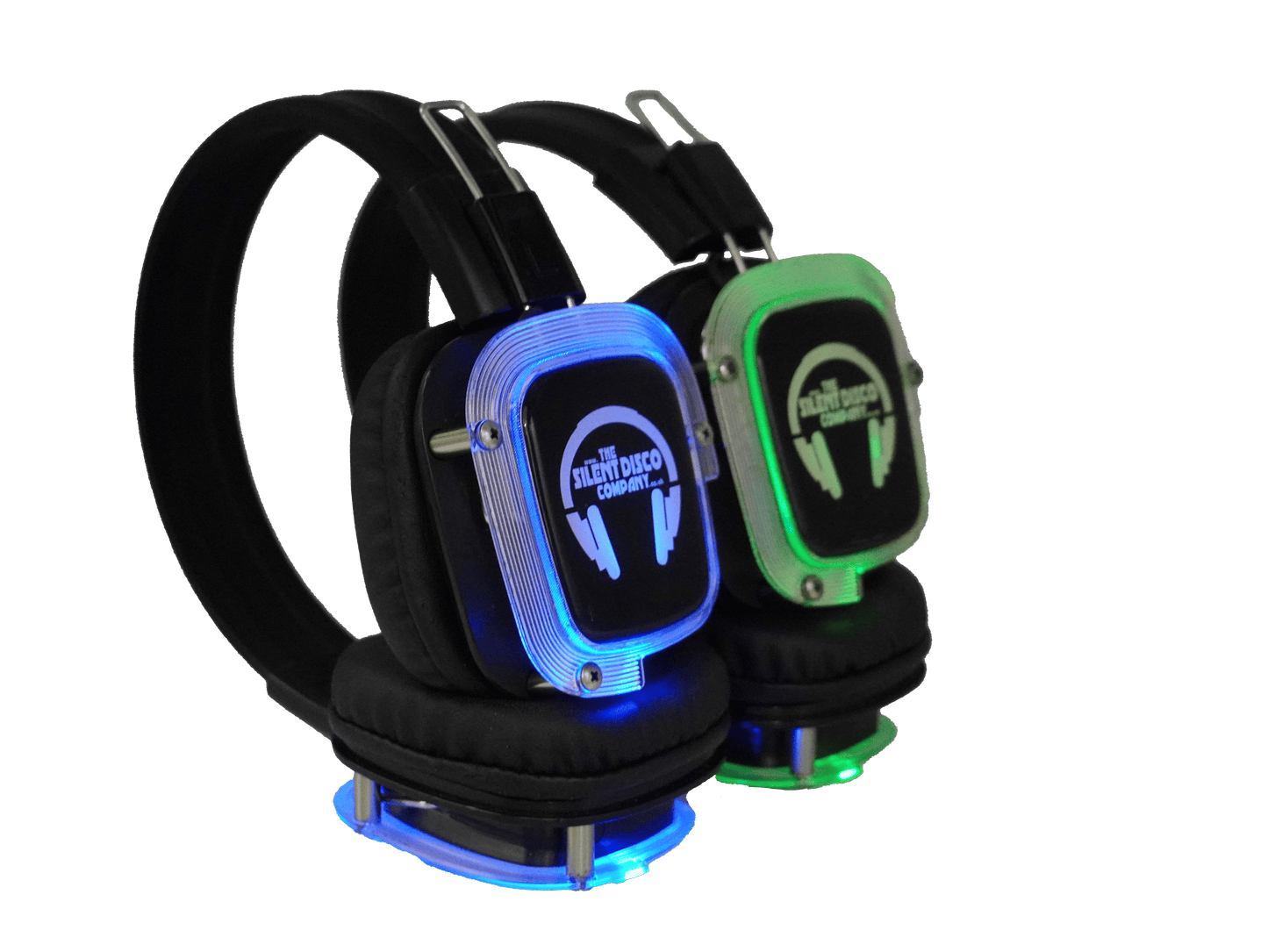 GLO LED Silent Disco Headphone (2 Channels) - Refurbished GradeA thesilentdiscocompany