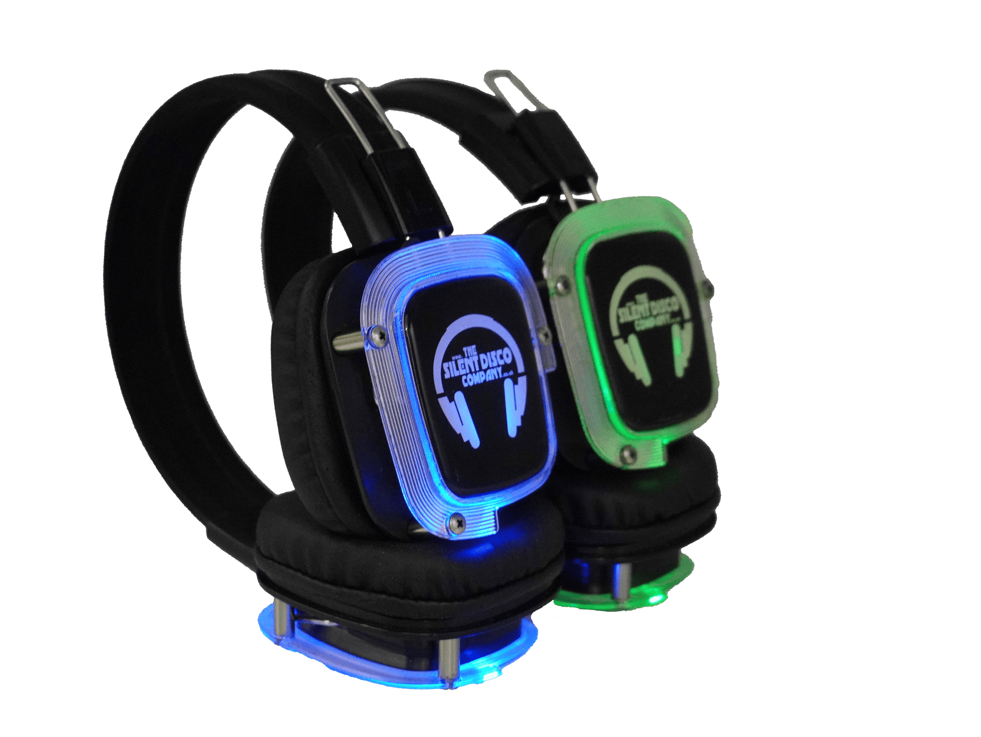GLO LED Silent Disco Headphone (2 Channels) - Refurbished GradeA thesilentdiscocompany