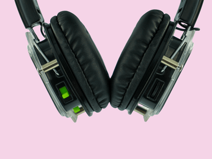 GLO LED Silent Disco Headphone (2 Channels) - Refurbished GradeA thesilentdiscocompany