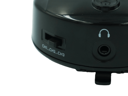 Silent Disco Headphone Beltpack Receiver thesilentdiscocompany